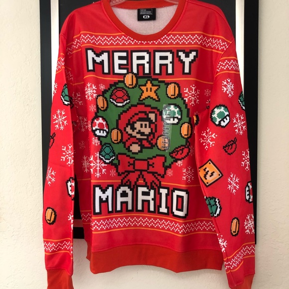 Other - Merry Mario Christmas Sweater